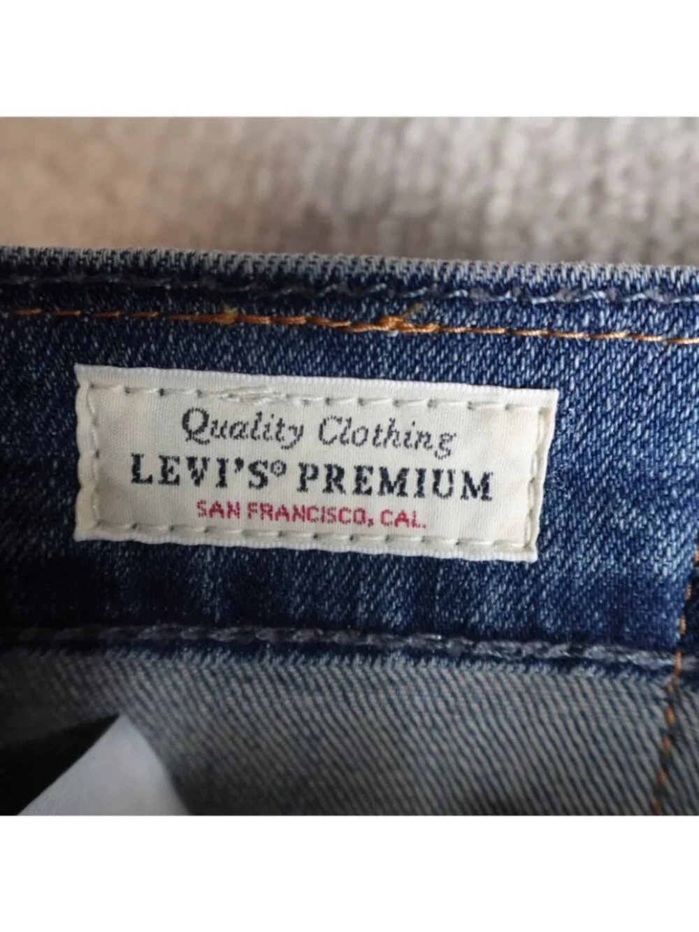 Levi's 511 Mens Jeans 36 x 33 Blue Zip Fly Flex Premium Big E NEW